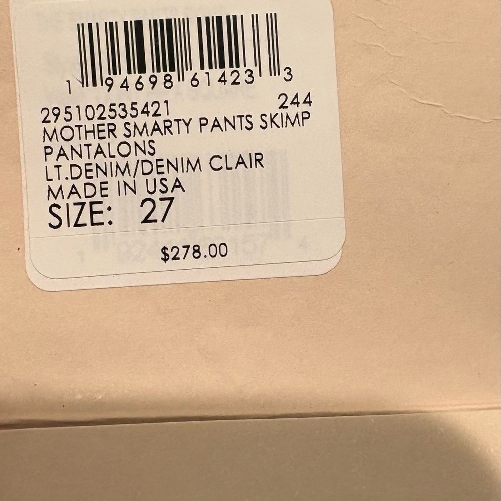 MOTHER Light Denim Smarty Pants